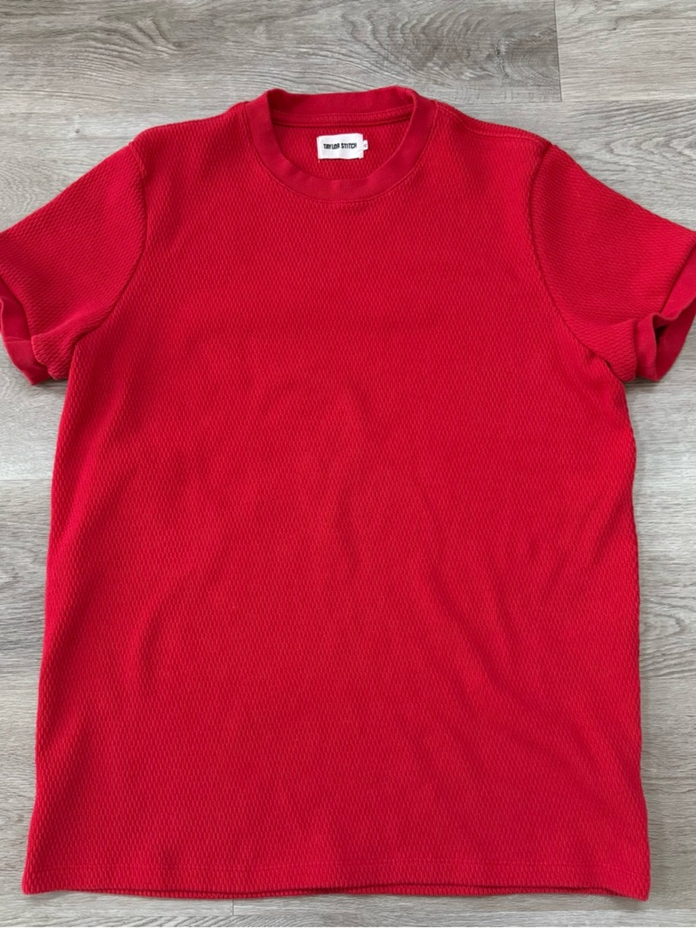 Taylor Stitch Vibrant Red Short Sleeve Tee
